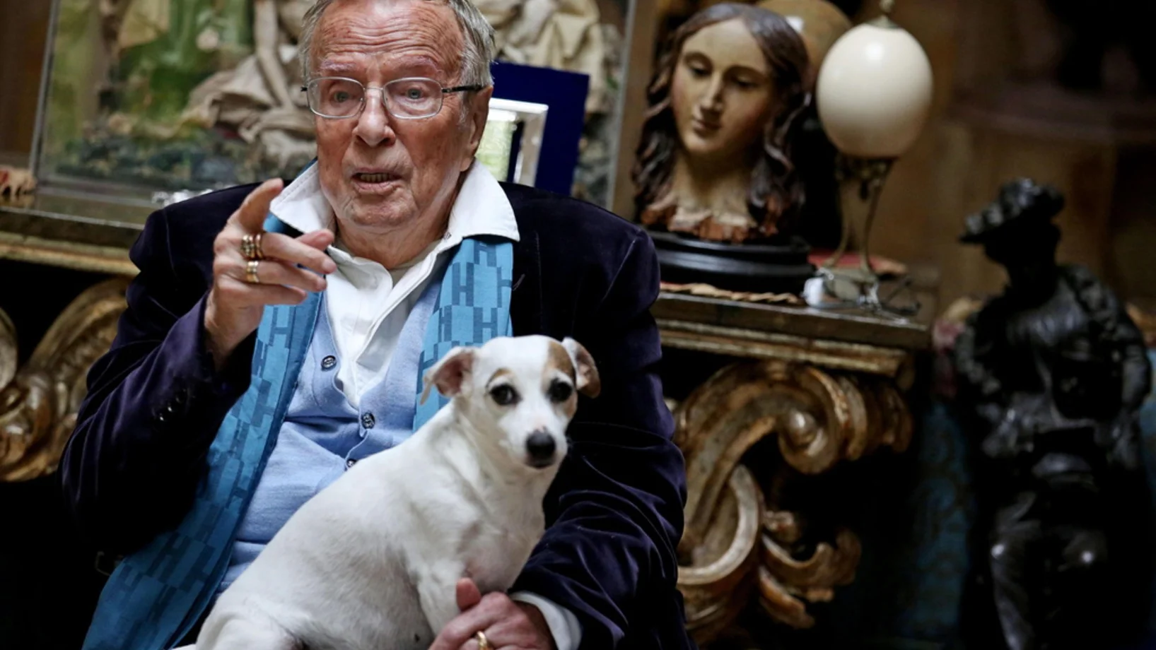 Franco Zeffirelli 2014 in seiner Wohnung in Rom (Foto: Keystone/EPA/Ansa/Alessandro di Meo)