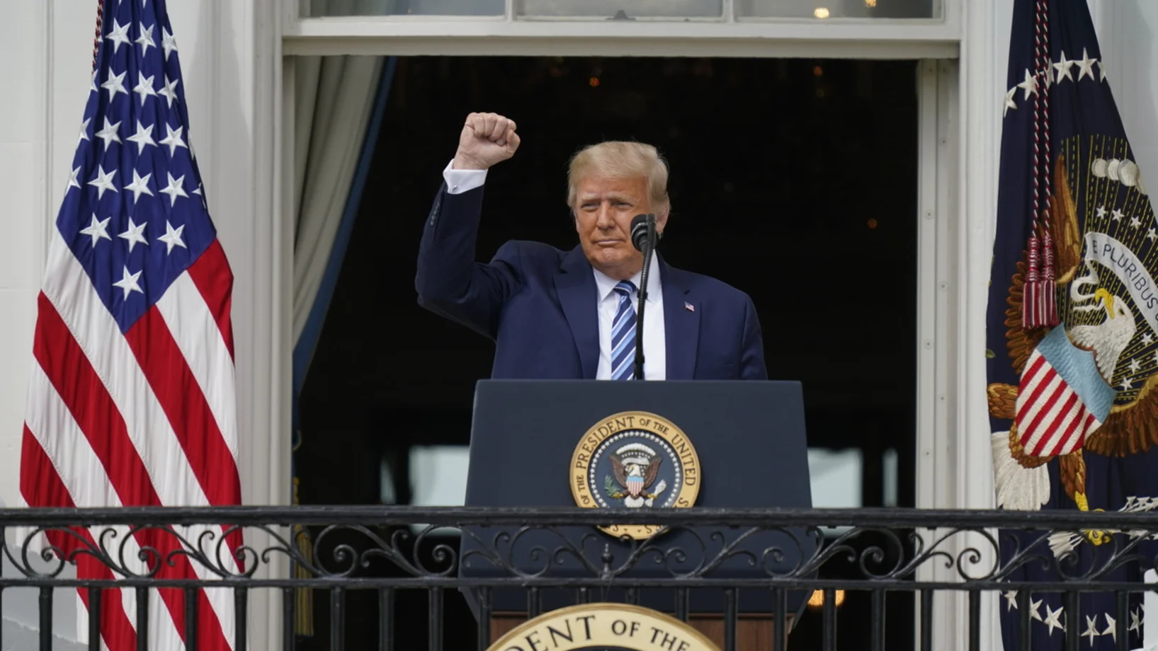 Donald Trump am Samstag (Foto: Keystone/AP/Alex Brandon)