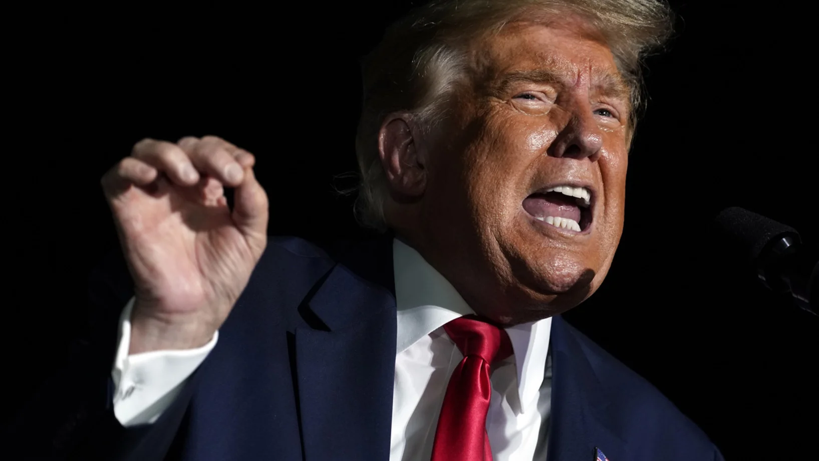 Trump am vergangenen Dienstag in Sanford, Florida (Foto: Keystone/AP/Evan Vucci)