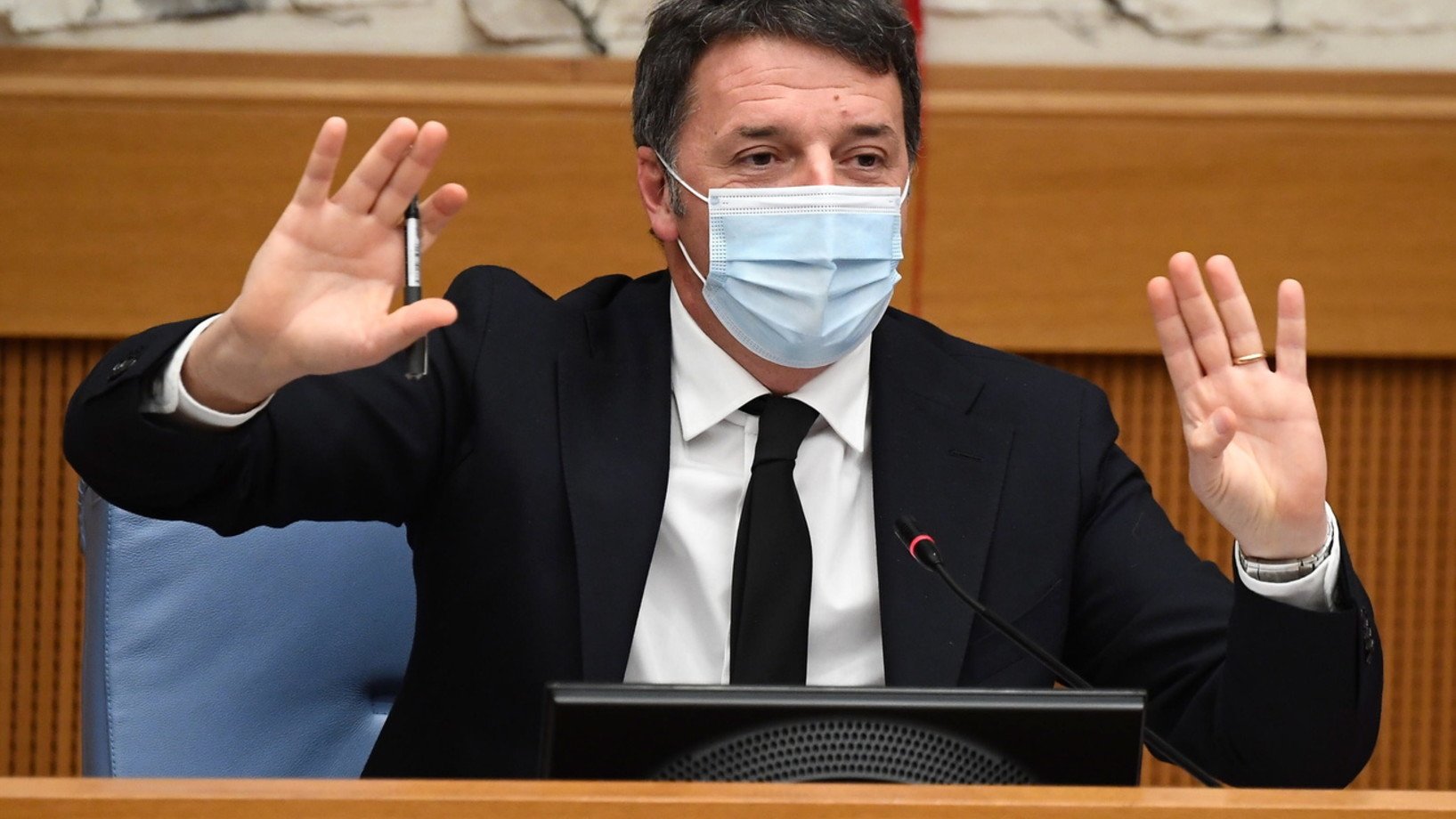 Matteo Renzi am Mittwoch in Rom (Foto: Keystone/EPA/Ettore Ferrari)