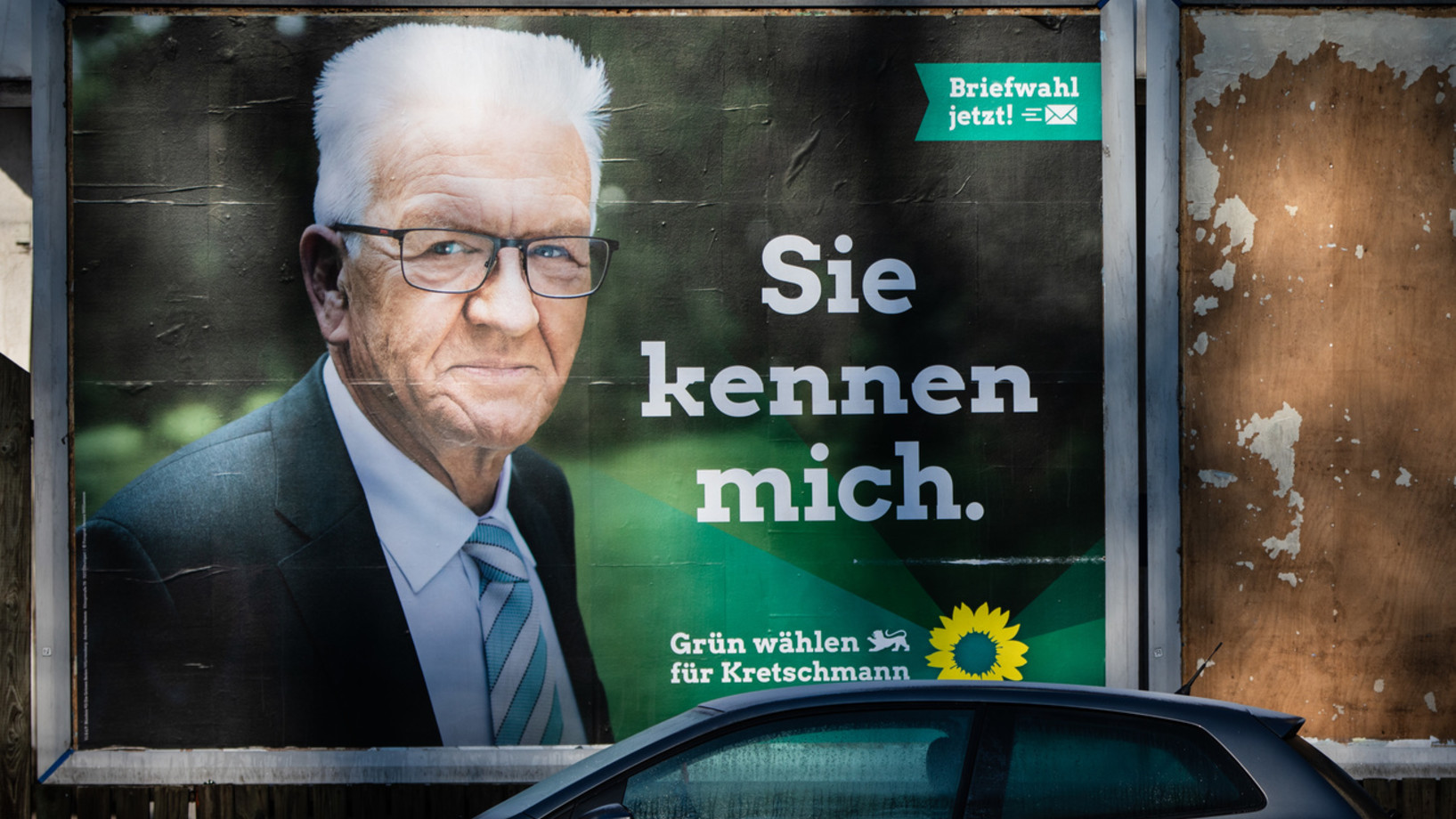 Winfried Kretschmann, der grüne Ministerpräsident von Baden-Württemberg, wurde seiner Favoritenrolle gerecht. Die Grünen legten im "Ländle" weiter zu. (Foto: Keystone/DPA/Christoph Schmidt) 
