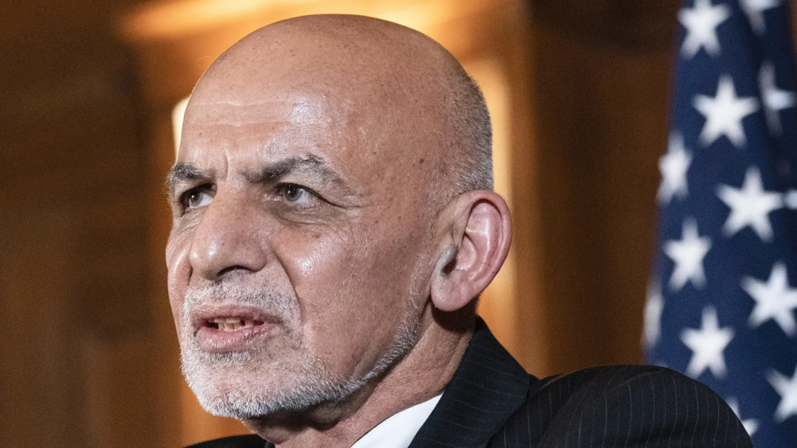 Zwei Monate vor dem Sturz: Aschraf Ghani bei seinem letzten Besuch in Washington am 25. Juni 2021 (Foto: Keystone/AP/Alex Brandon)