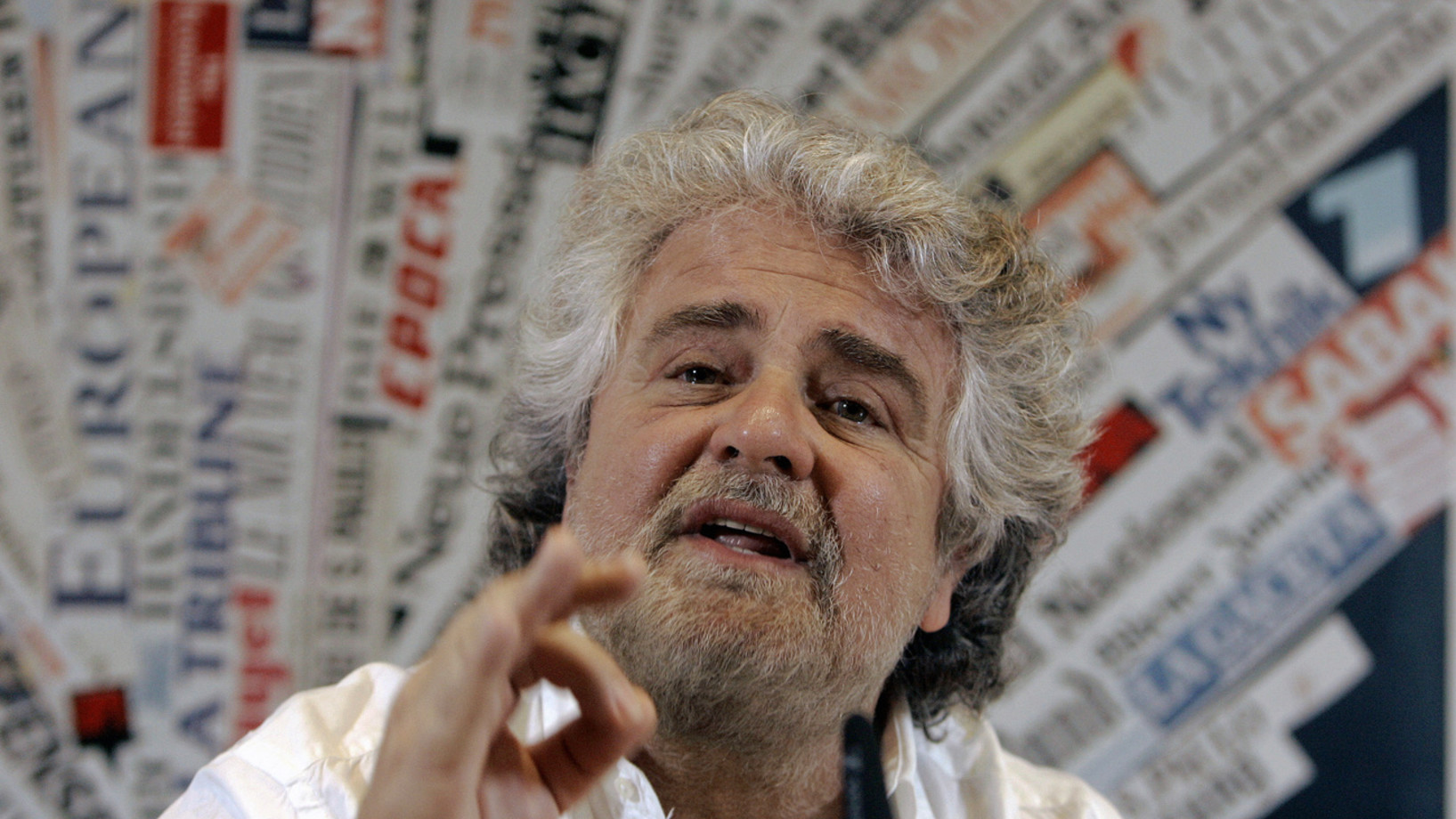 Beppe Grillo (Foto: Keystone/(AP/Pier Paolo Cito) 