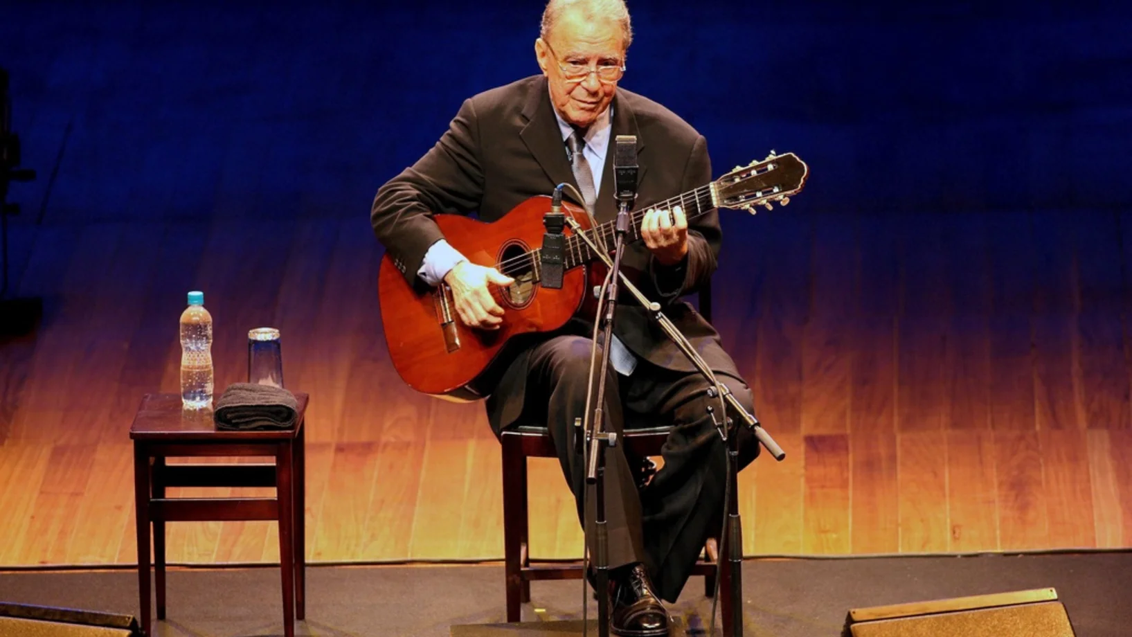 João Gilberto am 14. August 2008 in São Paulo (Foto: Keystone/EPA/Marcos Hermes)