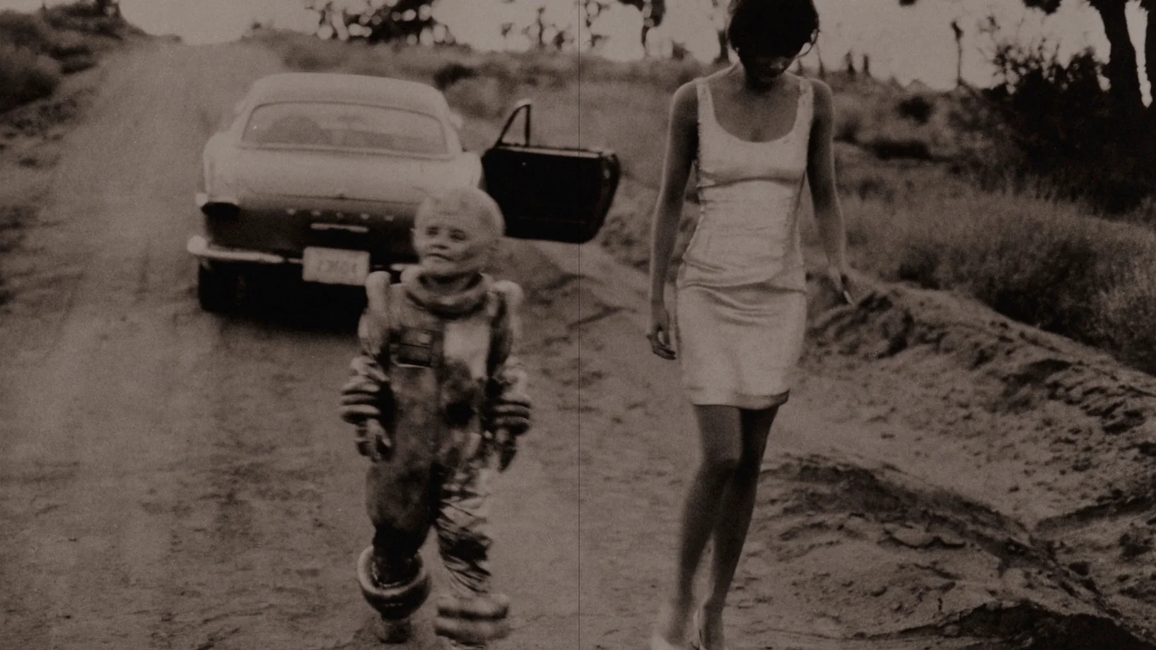 Peter Lindbergh, Helena Christensen, Italian Vogue, El Mirage, California 1990