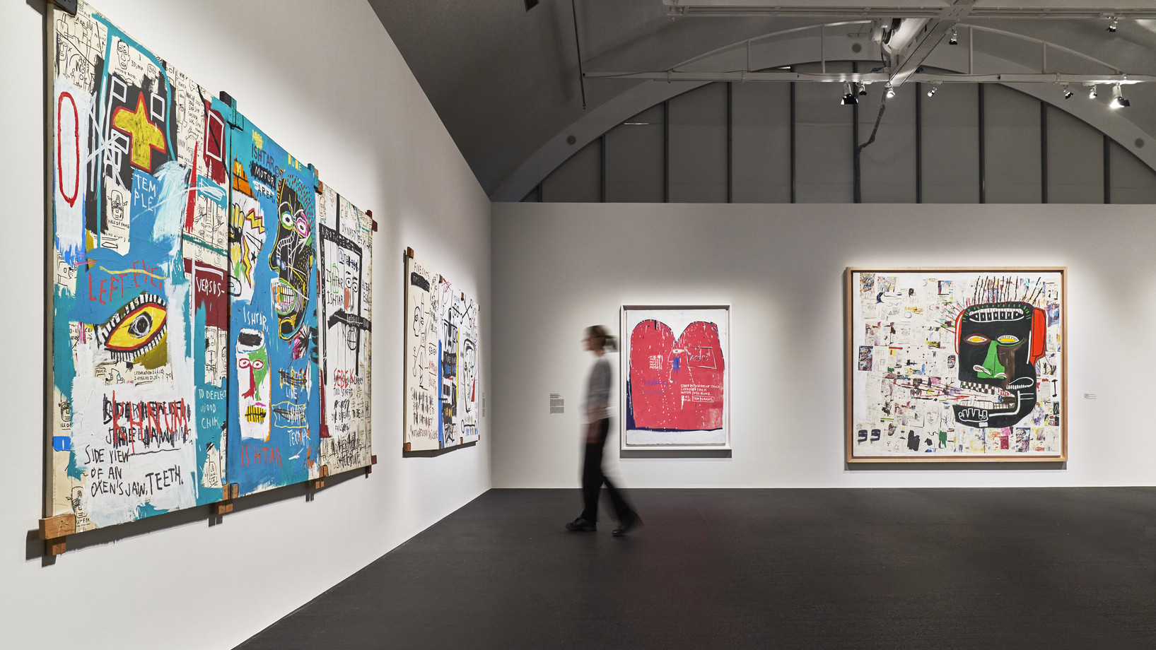 BASQUIAT. BOOM FOR REAL, Ausstellungsansicht, © Schirn Kunsthalle Frankfurt, 2018, Foto: Norbert Miguletz, Kunstwerke: © VG Bild-Kunst Bonn, 2018 & The Estate of Jean-Michel Basquiat, Licensed by Artestar, New York
