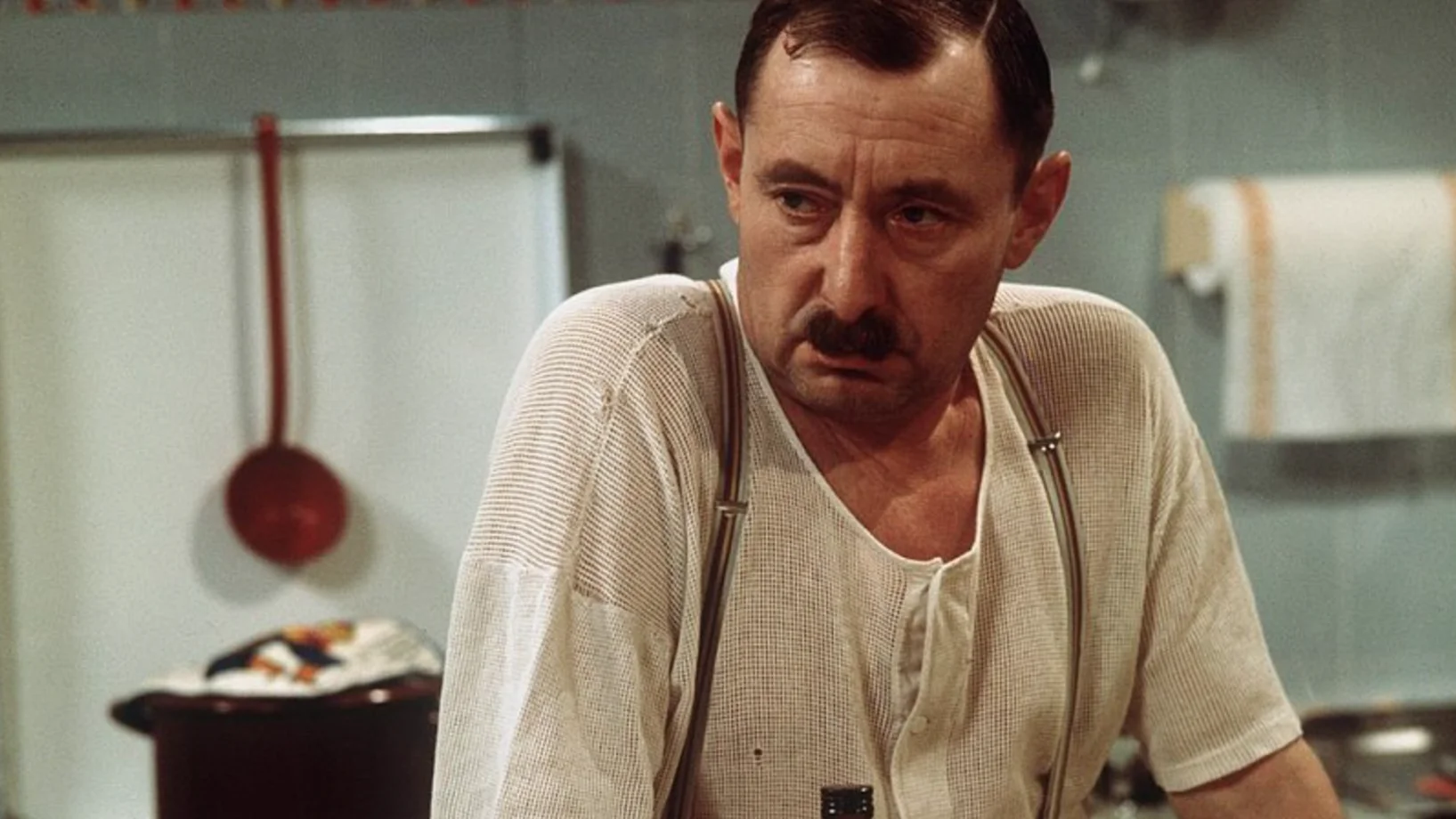 "Das Ekel Alfred", gespielt von Heinz Schubert, in der ab 1973 gesendeten ARD-Serie "Ein Herz und eine Seele"