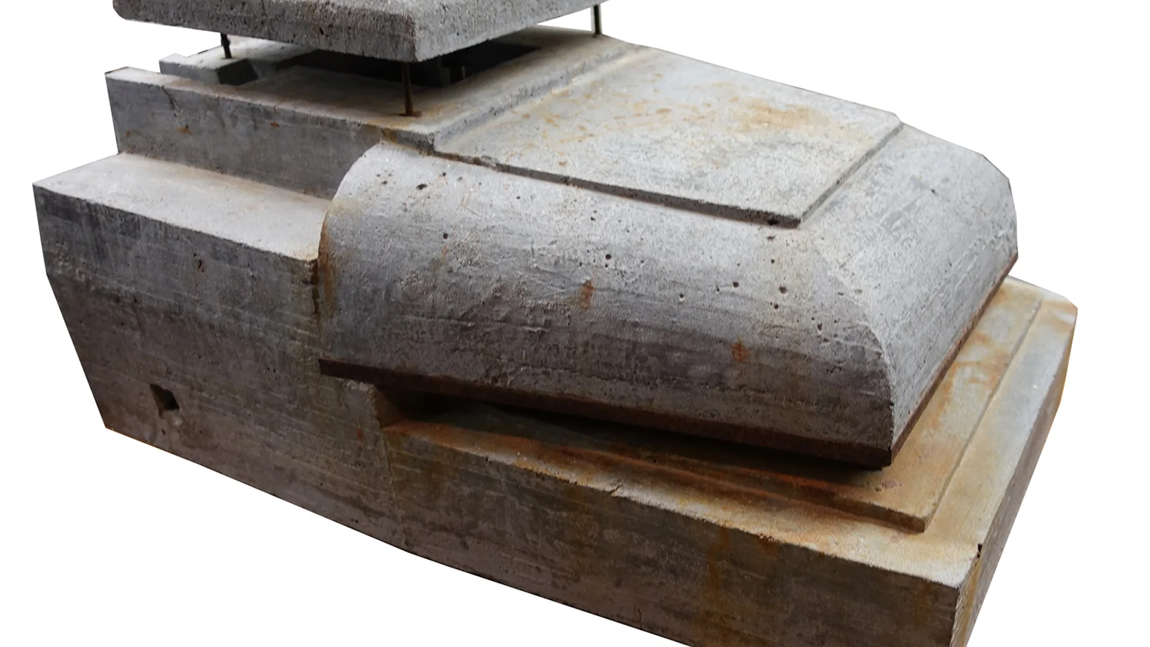 Betonmodell im Bunkermuseum Zoutelande, Holland. © Journal 21, Fabrizio Brentini