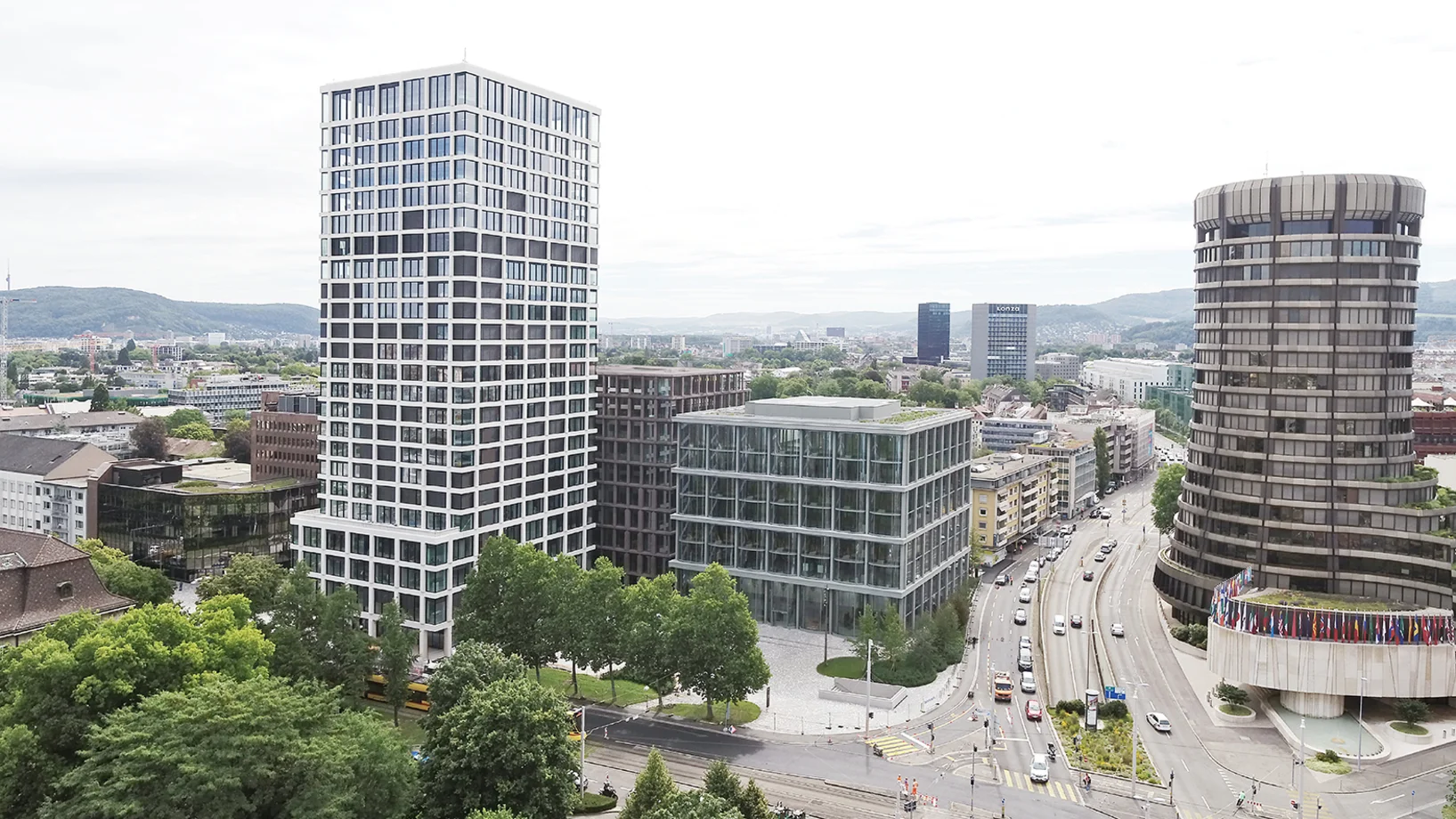 Der neue Bâloise Park beim Basler Hauptbahnhof (© Christoph Merian Verlag)