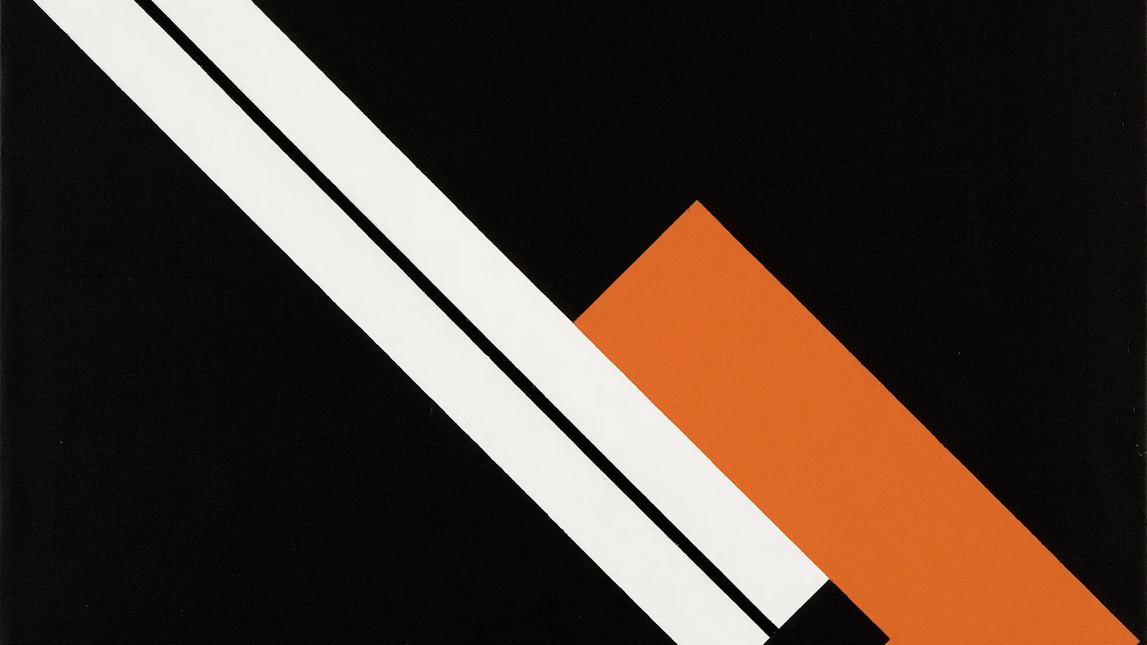 Walter Dexel, Figuration mit rotem Haken, 1930, Sammlung Museum Haus Konstruktiv