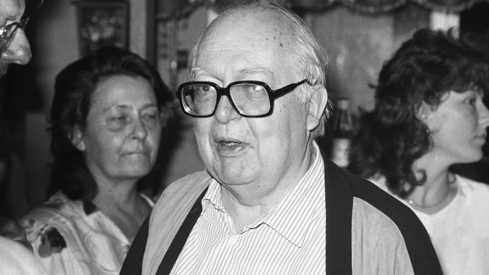 Dürrenmatt am Filmfestival von Locarno, August 1989, ein Jahr vor seinem Tod. (Foto: (KEYSTONE/DELAY/Str)
