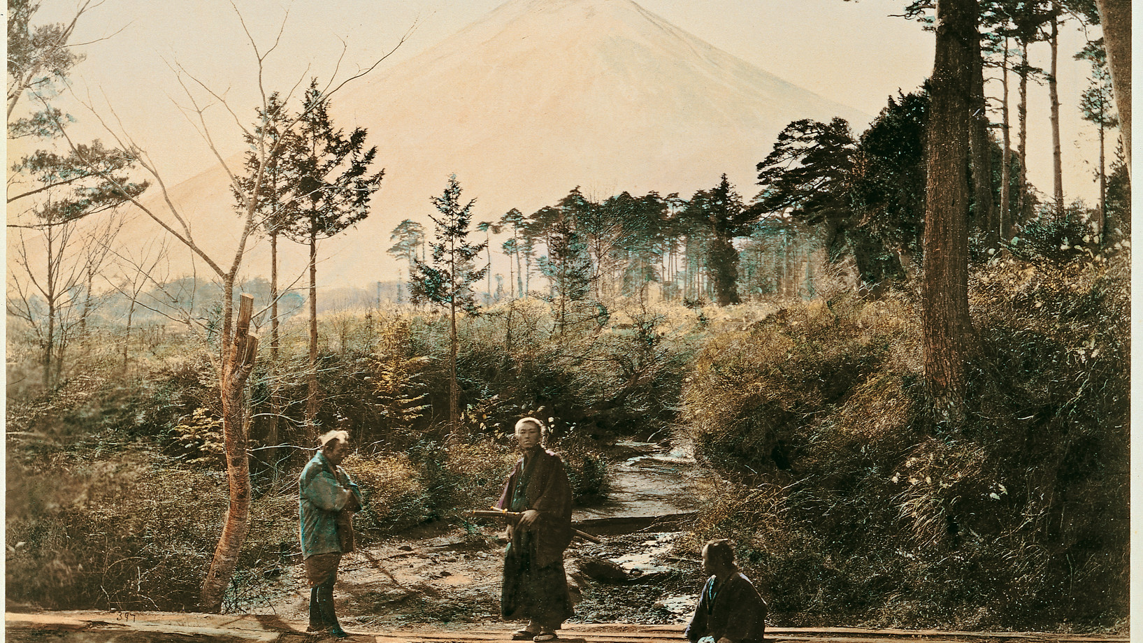 Felice Beato, Fujiyama. Zwischen 1864 und 1868