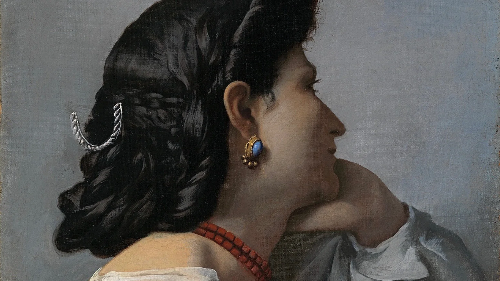 Anselm Feuerbach (1829–1880): Iphigenie, 1870 (Ausschnitt), Öl auf Leinwand, 62,5 x 49,5 cm, Museum Oskar Reinhart, Foto: SIK-ISEA, Zürich (Philipp Hitz)