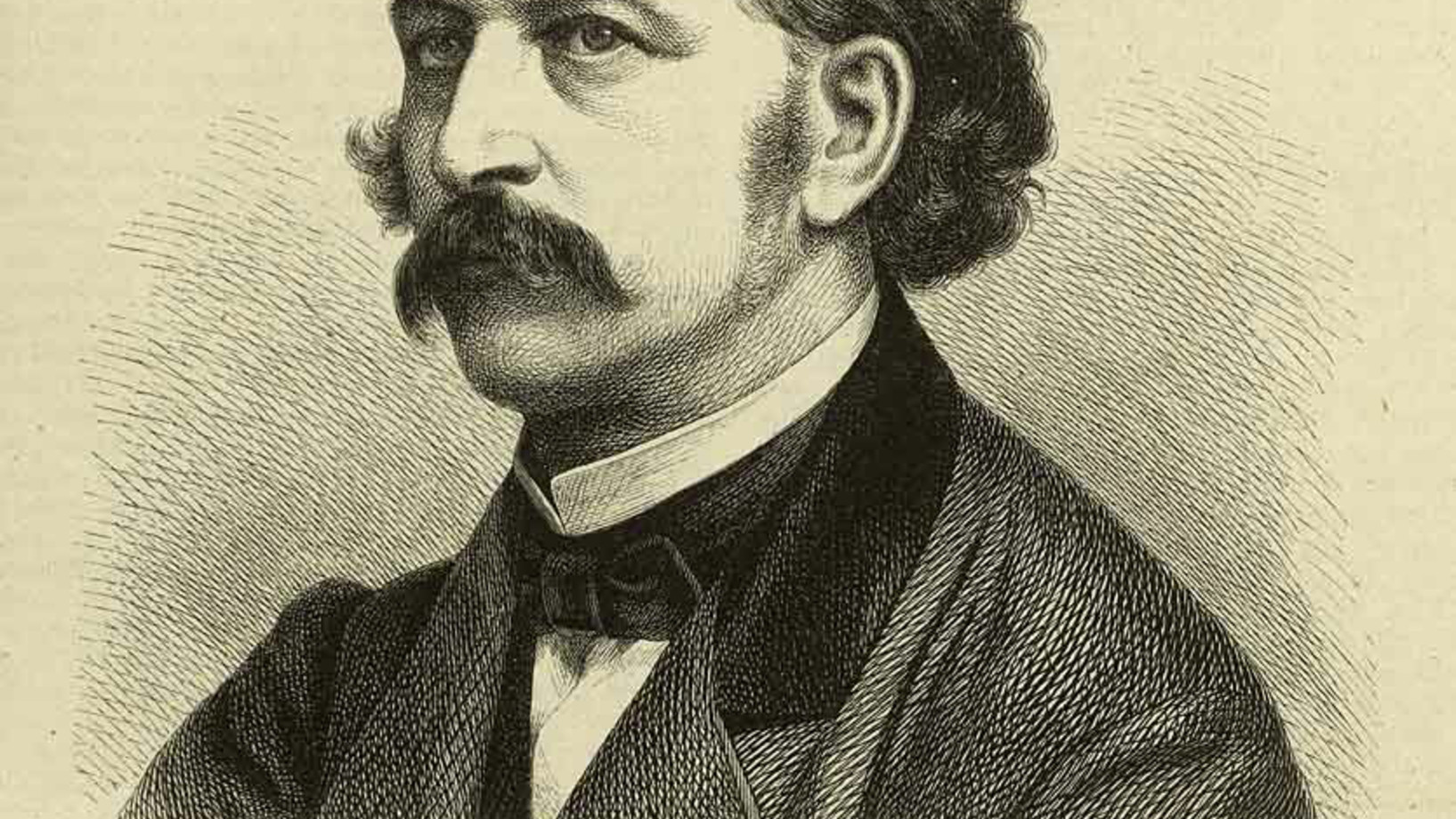 Theodor Fontane um 1860 (Wikimedia, Künstler unbekannt)
