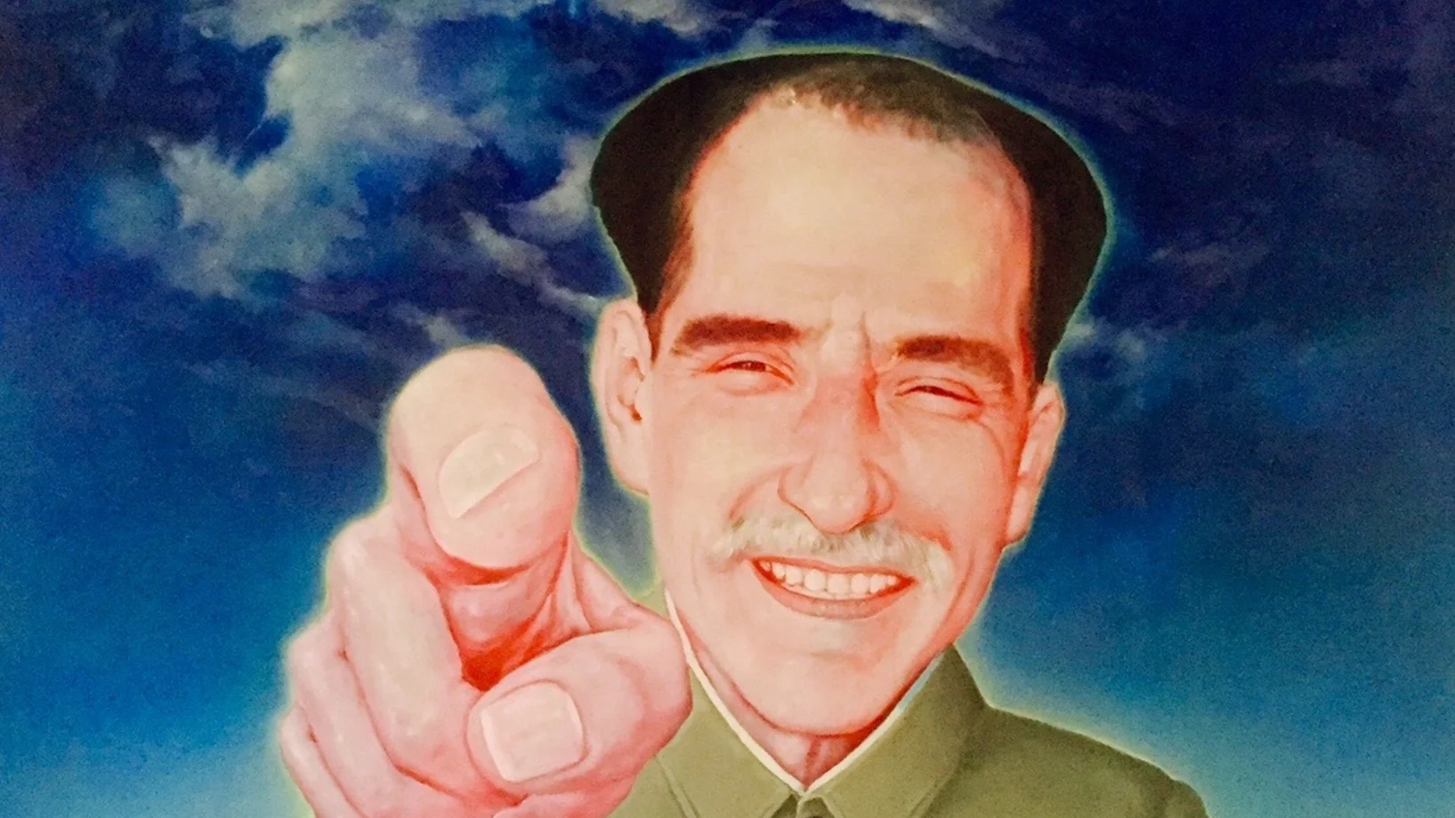 Peter Achten einmal anders. Der Journal21-Autor als Rotgardist, gemalt von Yin Kun