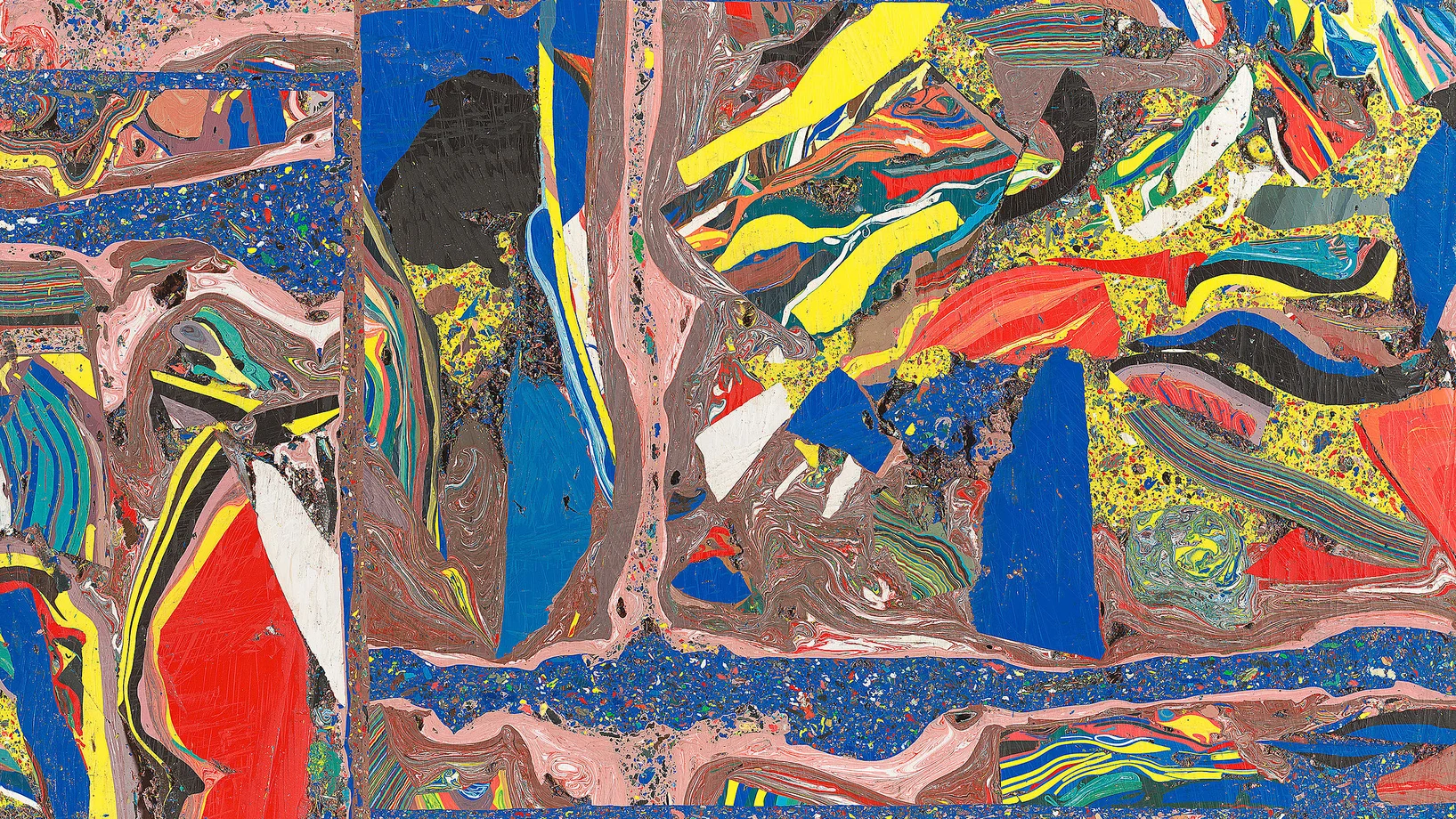 Stefan Gritsch, INVERSION, 2018 (Ausschnitt), Tapete auf Wand, 455 x 3492 cm; Courtesy der Künstler; © 2018, ProLitteris, Zürich; Foto: ullmann.photography