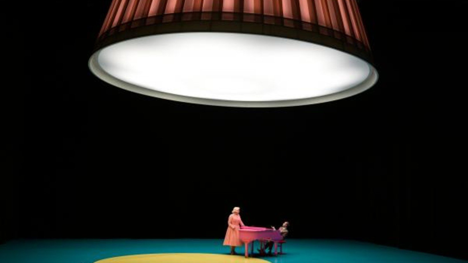 Flurina Stucki (Christine), Günter Papendell (Hofkapellmeister Robert Storch) © Theater Basel