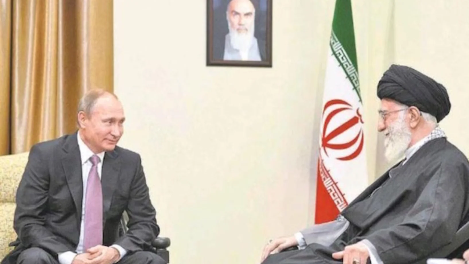 Präsident Putin mit dem iranischen Staatsoberhaupt Ali Khamenei
