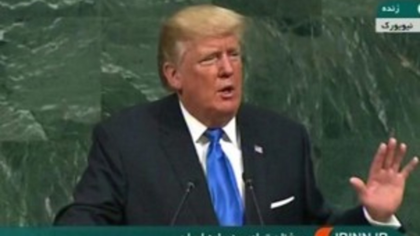 Donald Trump bei seiner Rede vor der UN-Vollversammlung