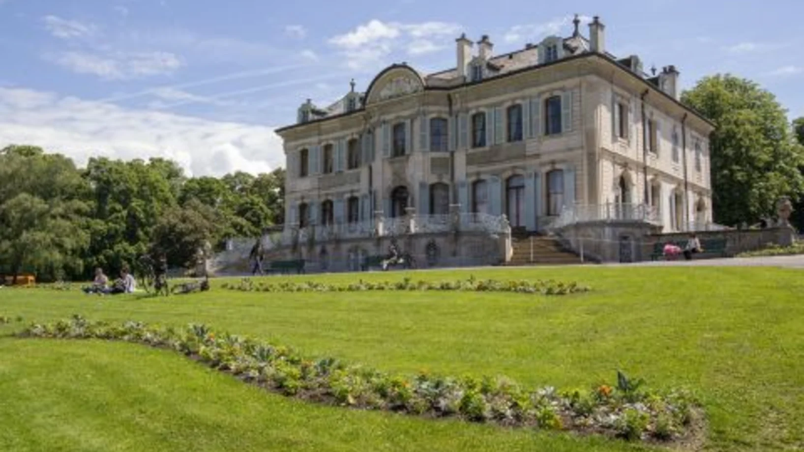 Der Parc de La Grange, der mutmassliche Ort der Begegnung Biden-Putin (Foto: Keystone/Martial Trezzini)