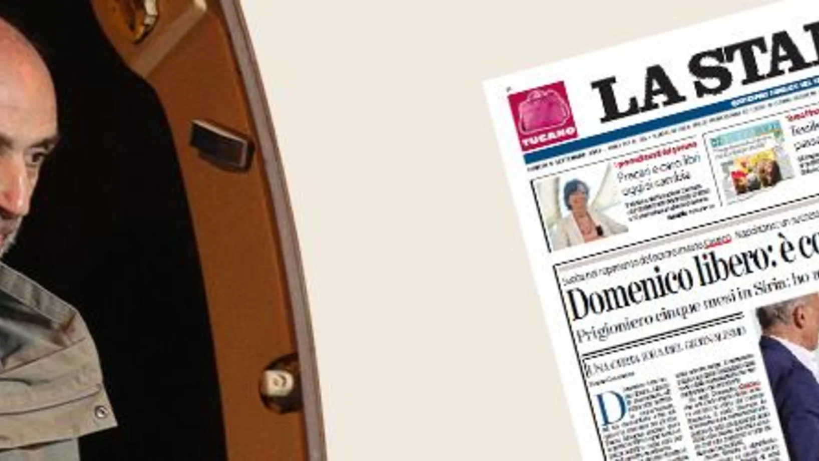 Domenico Quirico am Montag früh in Rom (Bild: La Stampa)