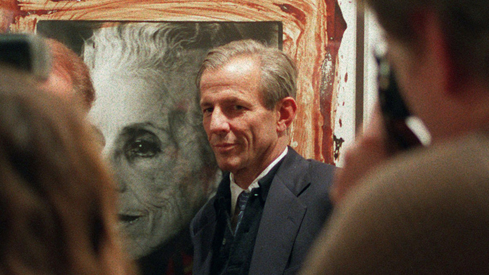 Peter Beard am 5. November 1996 während der Eröffnung seiner Ausstellung im Centre National de la Photographie in Paris