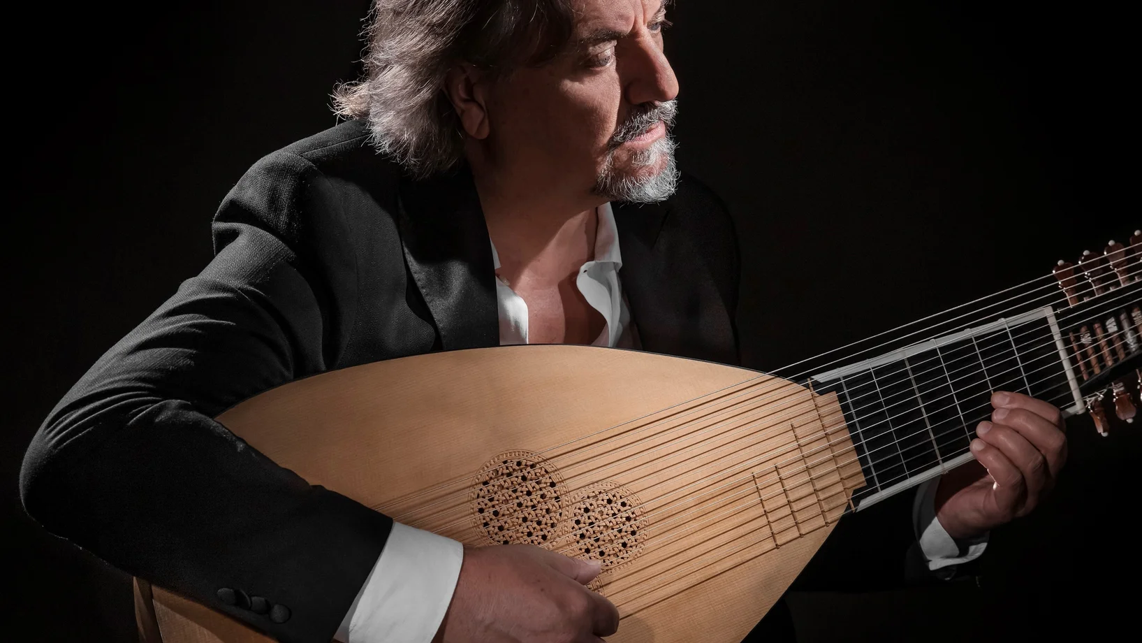 Luca Pianca und seine Theorbe: Alte Musik vom Feinsten. © Giorgio Marafioti
