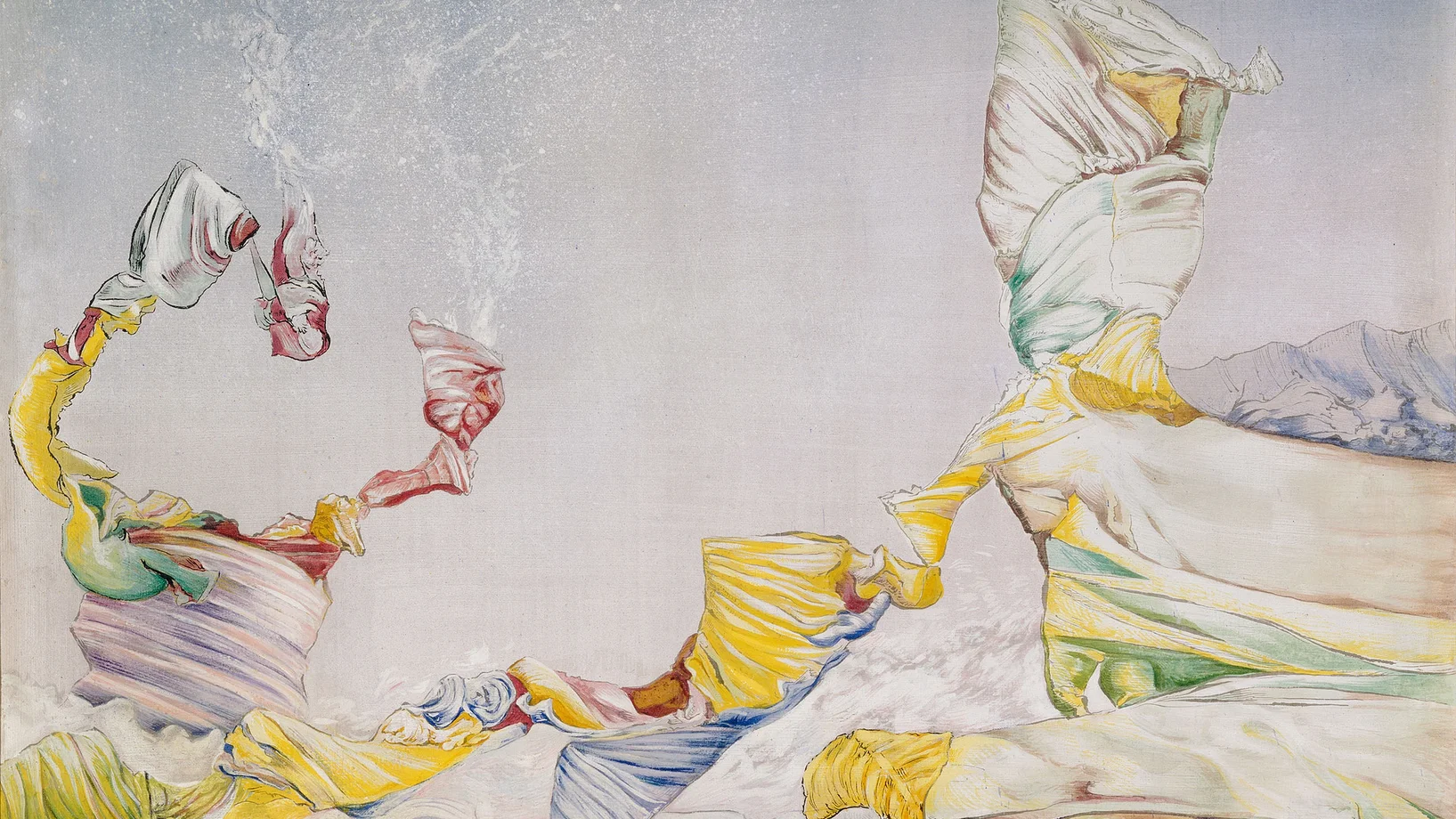 Kurt Seligmann: The Pleasures of the Tide, 1942, Öl auf Sperrholz, 58,5 x 81 cm, Kunsthaus Zürich, © Orange County Citizens Foundation / 2018, ProLitteris, Zürich, Foto: Kunsthaus Zürich