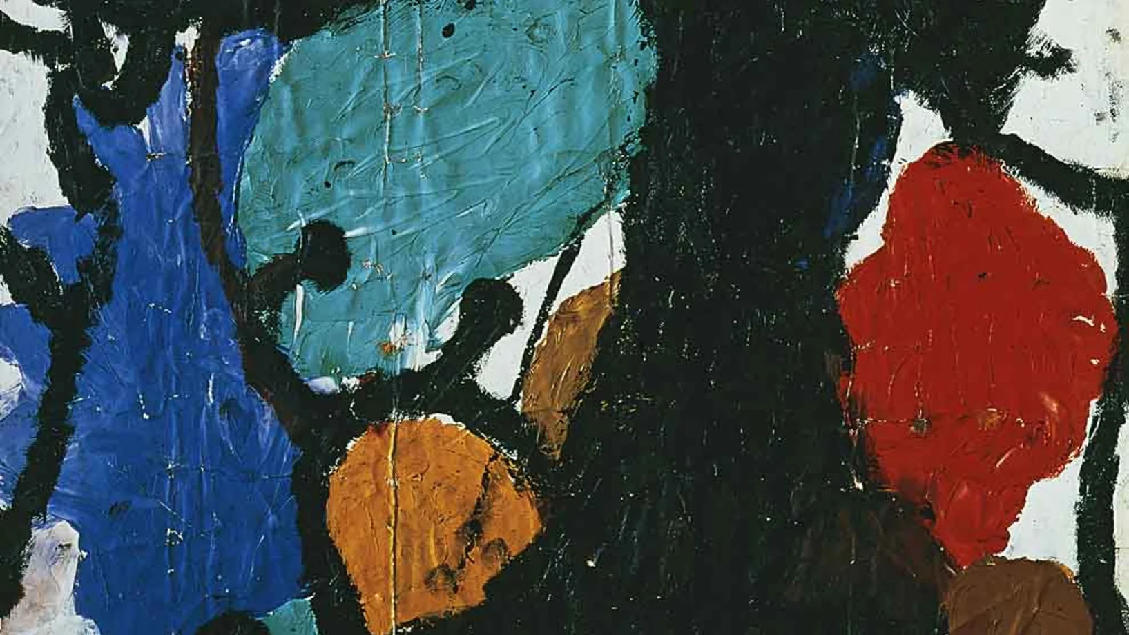 Louis Soutter: Vampire, c'est la guerre, 1939. Tinte, Öl auf Papier auf Karton. Aargauer Kunsthaus, Aarau. Foto: Brigitt Lattmann. 