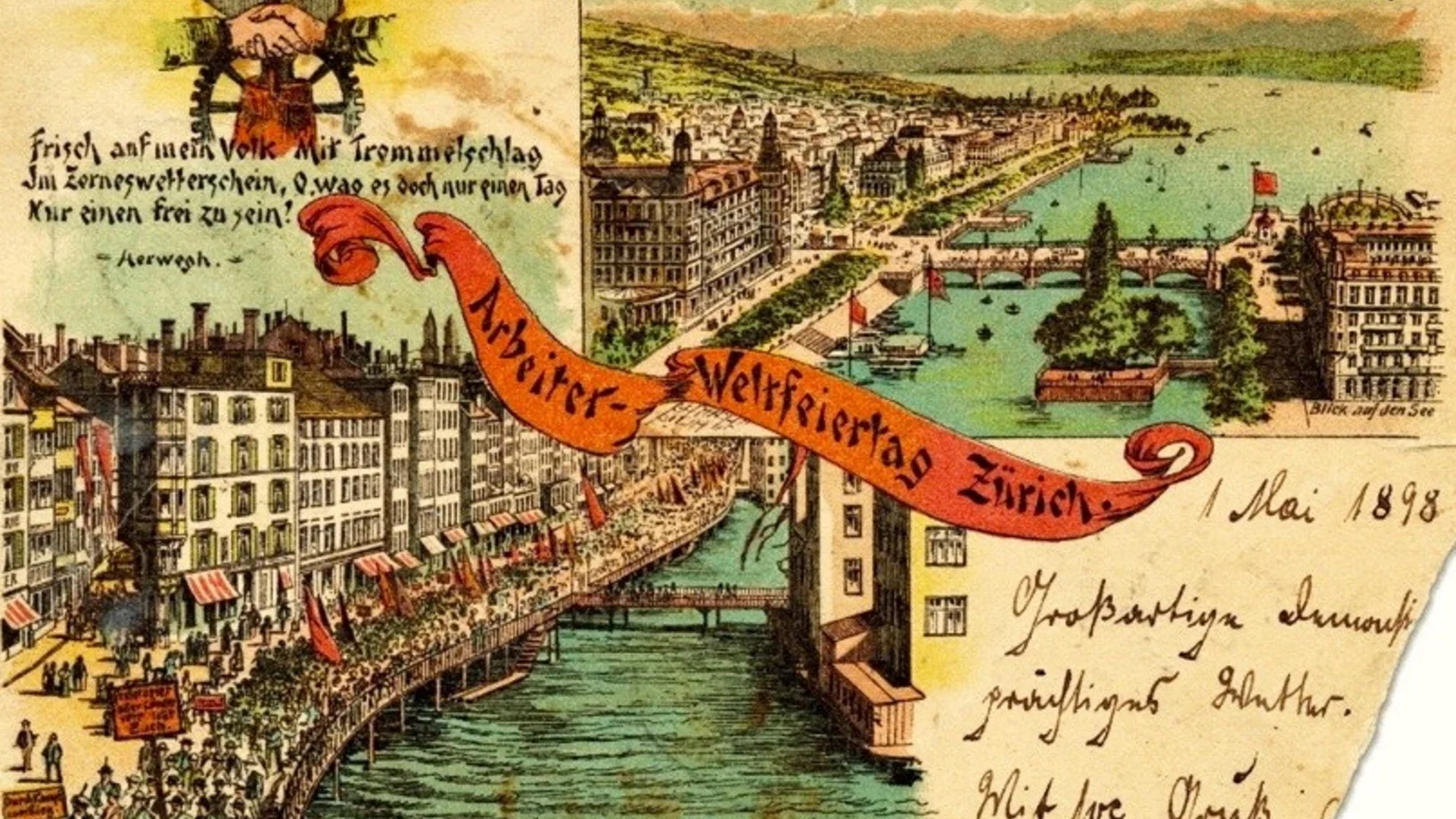 1. Mai 1898: „Grossartige Demonstration, prächtiges Wetter“